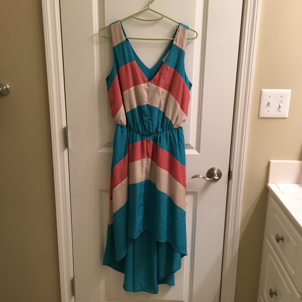 LAST CHANCE: High-lo Colorblock Dress